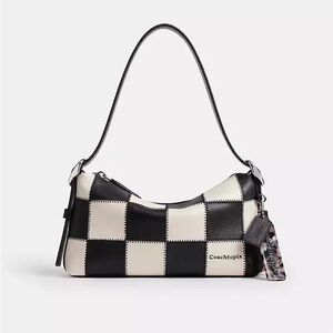 NWT Coachtopia Alter Ego Small Black White Chalk Checkered Bag